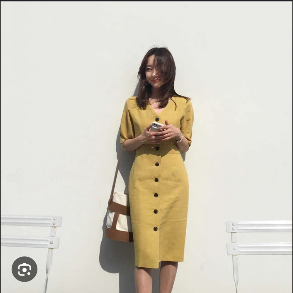 Jigsaw Pleated Linen Midi Dress